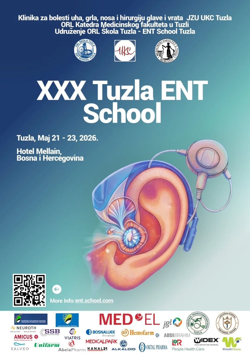 NAJAVA: 30 GODINA IZVRSNOSTI: XXX TUZLA ENT SCHOOL